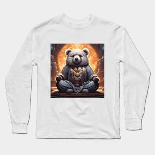 Teddy meditating Long Sleeve T-Shirt